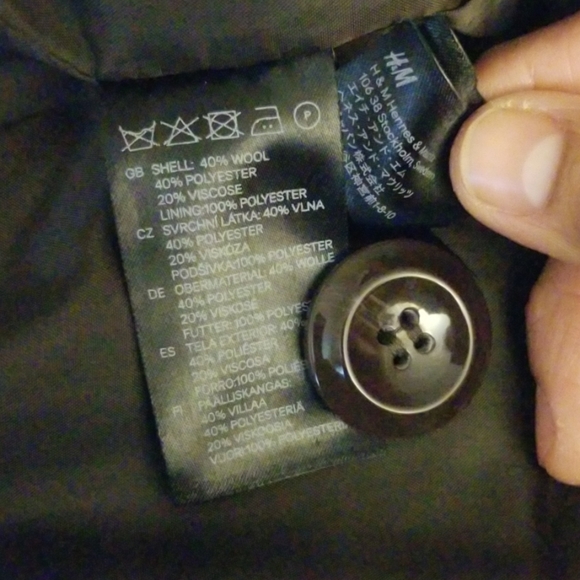 H&M Brown Pea Coat - Picture 7 of 8